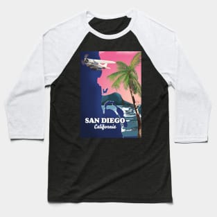 San Diego california map Baseball T-Shirt